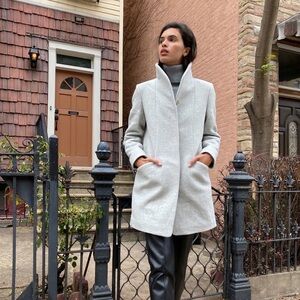 ARITZIA | Wilfred Cocoon Coat in Heather Grey
